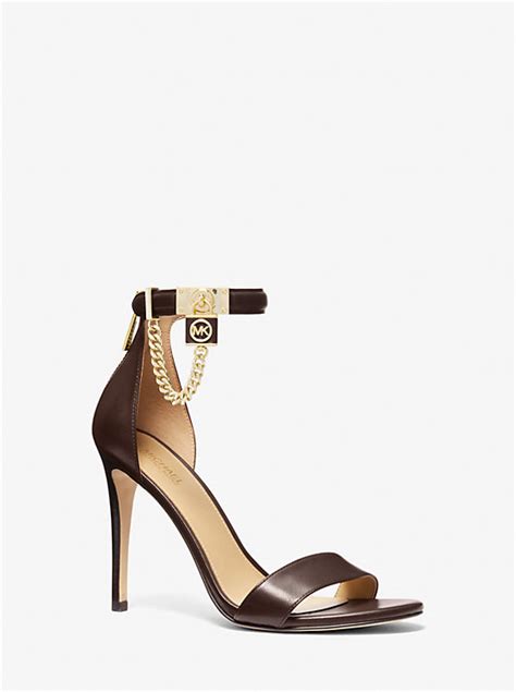 michael kors hamilton schuhe|Hamilton Embellished Leather Sandal .